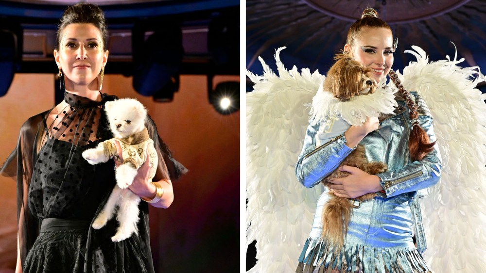 NEW YORK, NEW YORK - SEPTEMBER 05: A model walks the runway for Elysian Impact presents the Second Annual CatWalk FurBaby: Every Dog Has a Purpose during Runway 7 Spring/Summer 2025 Collections at Sony Hall on September 05, 2024 in New York City. (Photo by Eugene Gologursky/Getty Images for Runway 7)