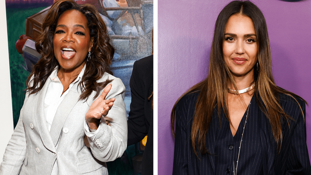 Oprah Winfrey, Jessica Alba, suits, relaxed suits for women, monochrome, Exhibiting Forgiveness