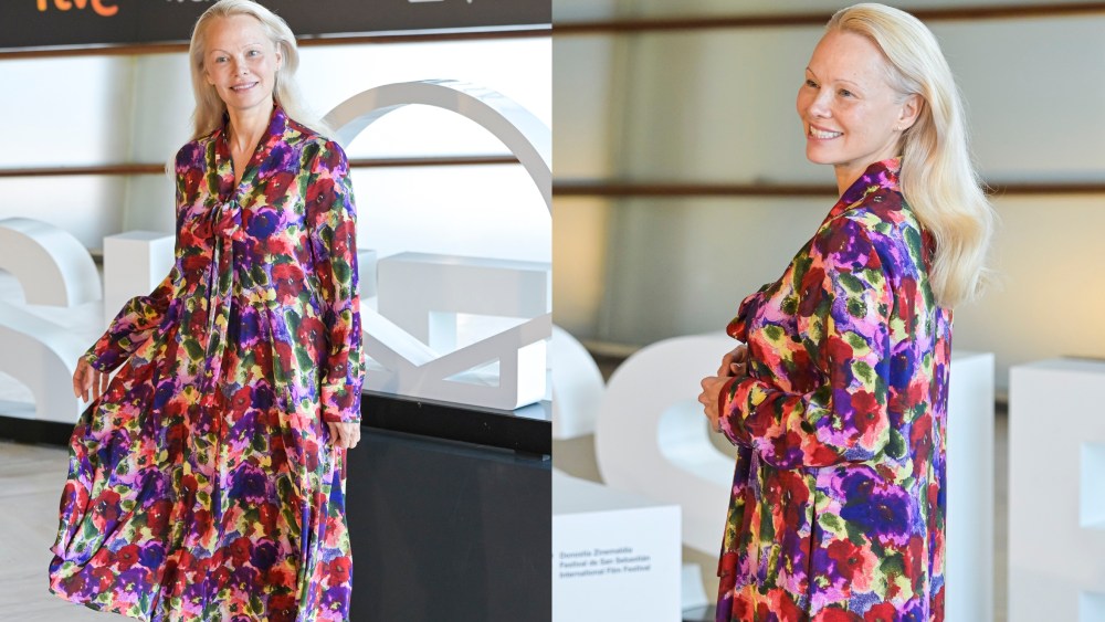 Pamela Anderson, san sebastián film festival, ch carolina herrera, the last show girl, photo call