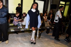 Selah Marley at the 3.1 Phillip Lim Spring 2025 Ready-to-Wear show.