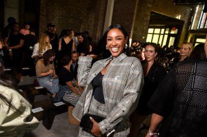 Tayshia Adams at the 3.1 Phillip Lim Spring 2025 Ready-to-Wear show.
