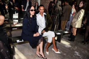 Stephanie Suganami and Sandra Shehab at the 3.1 Phillip Lim Spring 2025 Ready-to-Wear show.