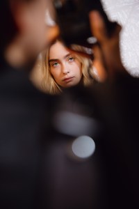 Backstage at the Proenza Schouler Spring 2025 ready-to-wear show at New York Fashion Week.