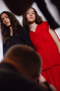 Backstage at the Proenza Schouler Spring 2025 ready-to-wear show at New York Fashion Week.