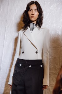 Backstage at the Proenza Schouler Spring 2025 ready-to-wear show at New York Fashion Week.