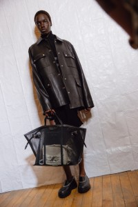 Backstage at the Proenza Schouler Spring 2025 ready-to-wear show at New York Fashion Week.