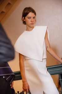 Backstage at the Proenza Schouler Spring 2025 ready-to-wear show at New York Fashion Week.