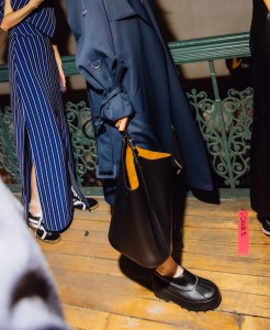 Backstage at the Proenza Schouler Spring 2025 ready-to-wear show at New York Fashion Week.