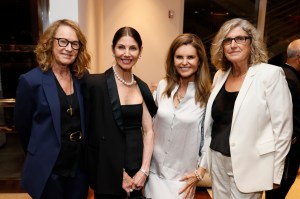 Ann Philbin, Malissa Feruzzi Shriver, Maria Shriver, and Cynthia Wornham