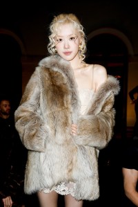 Rosé at Saint Laurent RTW Spring 2025 at the Saint Laurent Spring 2025 ready-to-wear show