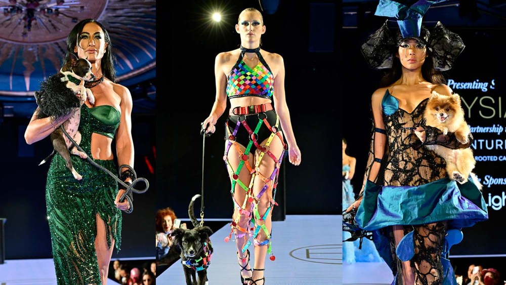 second annual FurBaby CatWalk NYFW 2024, charity, dogs, tommy hilfiger, nicole miller, models and dogs