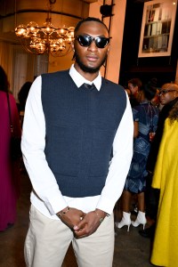 Immanuel Quickley  at the Sergio Hudson Spring 2025 Ready-to-Wear show