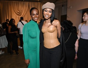 Tika Sumpter and Muni Long  at the Sergio Hudson Spring 2025 Ready-to-Wear show