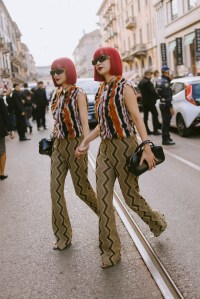 Street style at Milan Fashion Week Spring 2025