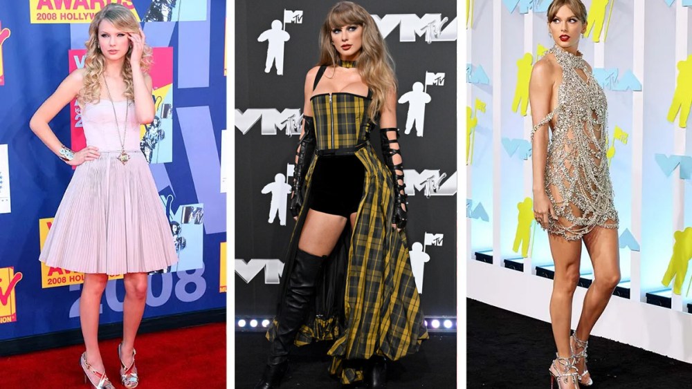 Taylor Swift on the red carpet at the MTV VMAs.