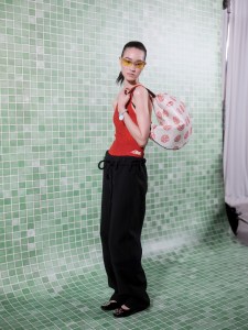 Backstage at the Tory Burch spring 2025 ready-to-wear show at New York Fashion Week.