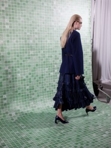 Backstage at the Tory Burch spring 2025 ready-to-wear show at New York Fashion Week.