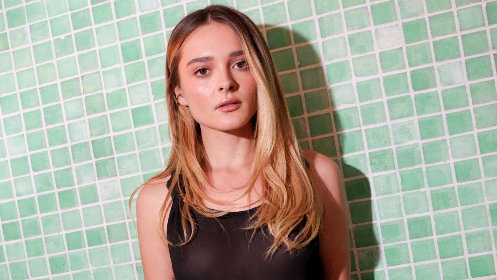 Charlotte Lawrence at the Tory Burch Spring 2025 Ready-to-Wear show