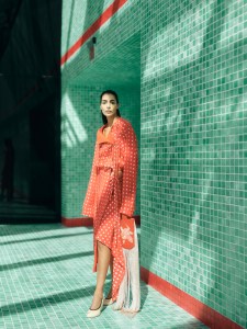 A preview of the Tory Burch Spring 2025 collection, showing at the Domino Sugar Factory.