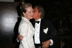 Meryl Streep and Valentino Garavani attend Fashion Group International's 22nd Annual Night of Stars at Cipriani 42nd Street.
