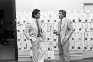 Valentino and Giammetti working on plans for the show