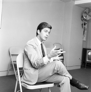 Portrait of Italian fashion designer Valentino Garavani during a visit to New York City on August 30, 1962.