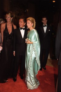 Valentino and Marie Chantal of Greece in vintage Valentino attend the Metropolitan Museum of Art Costume Institute's annual Gala to celebrate the "Jacqueline Kennedy: The White House Years" exhibition on April 24, 2001 in New York.