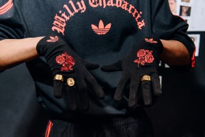 Backstage at the Willy Chavarria Spring 2025 ready-to-wear show at New York Fashion Week.