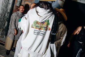 Backstage at the Willy Chavarria Spring 2025 ready-to-wear show at New York Fashion Week.