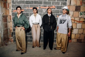 Backstage at the Willy Chavarria Spring 2025 ready-to-wear show at New York Fashion Week.