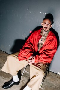 Backstage at the Willy Chavarria Spring 2025 ready-to-wear show at New York Fashion Week.