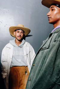 Backstage at the Willy Chavarria Spring 2025 ready-to-wear show at New York Fashion Week.