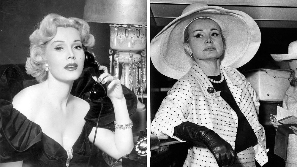 Zsa Zsa Gabor circa 1950, at left, and 1965, style and fashion