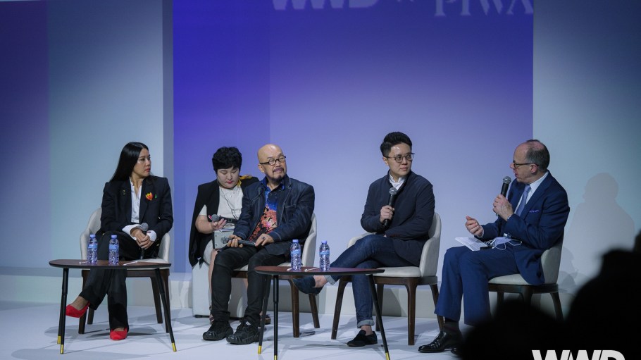 WWD x Siam Piwat Global Fashion Spotlight in Bangkok, Thailand - Wannasiri Kongman, Lie Sang Bong and Octo Cheung Yan Yu in conversation with Jim Fallon, chief content officer of WWD and Fairchild Media.