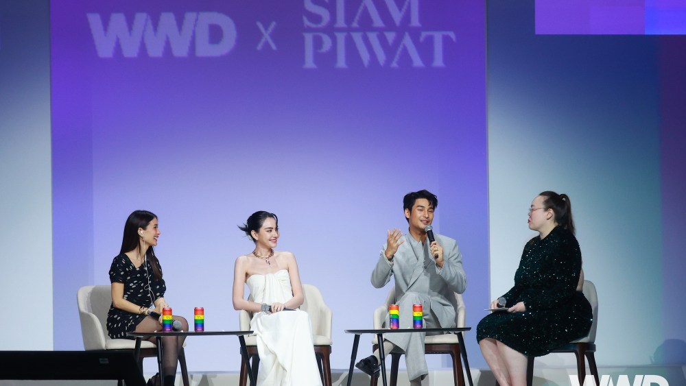 WWD x Siam Piwat Global Fashion Spotlight in Bangkok, Thailand - Heart Evangelista, Davika Hoorne and Nattawin “Apo” Wattanagitiphat in conversation with WWD editor Lily Templeton.