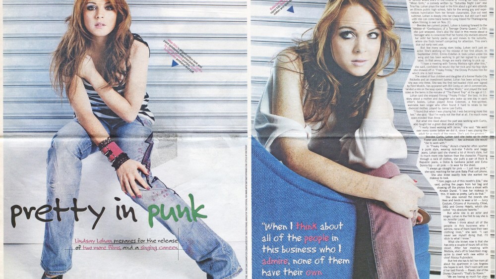 "Pretty in Punk" appeared in WWD on Oct. 30, 2003.