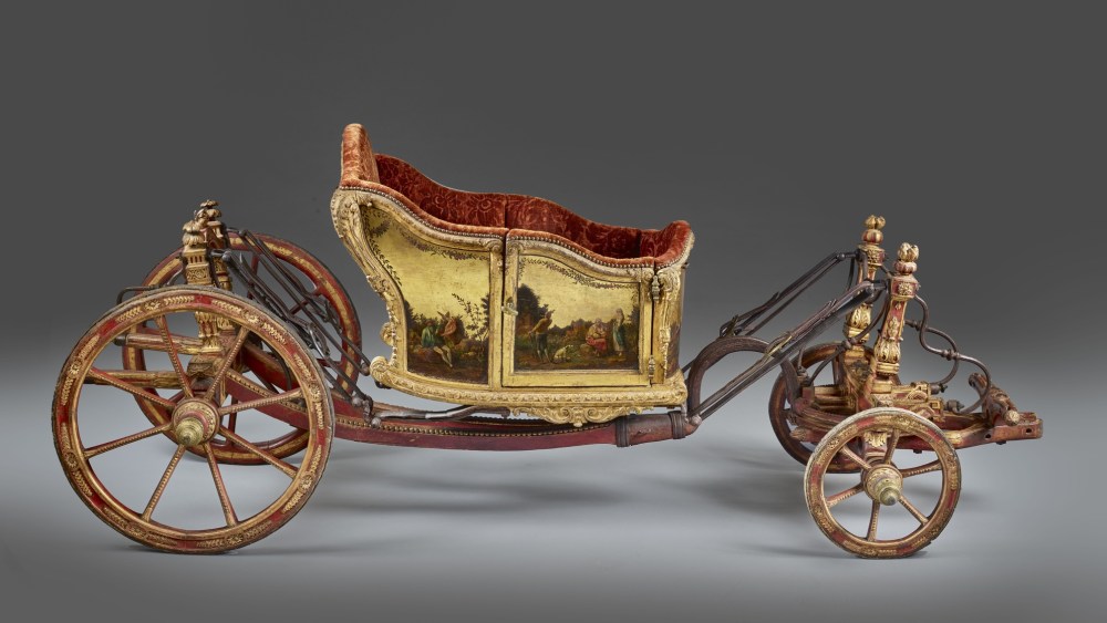 This 18th Century royal carriage is a Neiman Marcus fantasy gift.