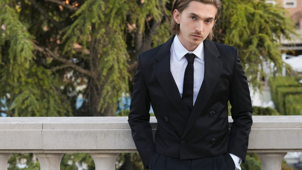 Austin Abrams at the Venice Film Festical 2024