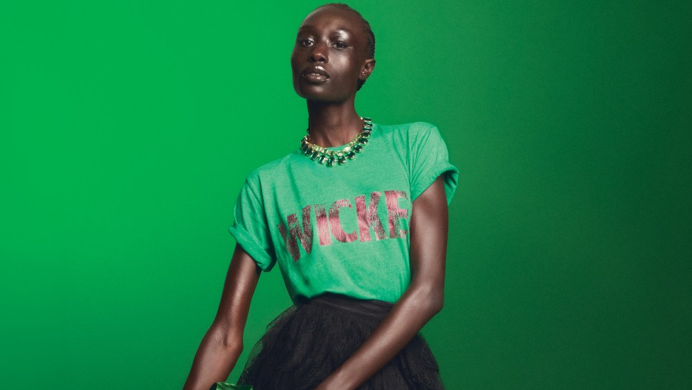 A look from the Aqua "Wicked" collection at Bloomingdale's.