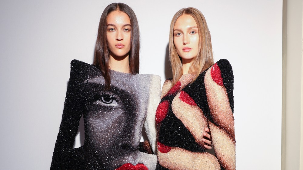 Backstage at Balmain RTW Spring 2025 as part of Paris Ready to Wear Fashion Week held at Palais de Chaillot on September 25, 2024 in Paris, France.