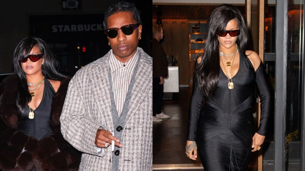 Rihanna and A$AP Rocky in New York on Oct. 4, LaQuan Smith, Bottega Veneta