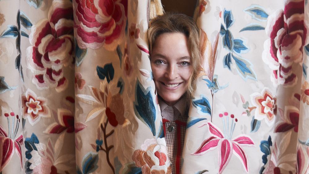 Alice Temperley inside the new Temperley London flagship on Sloane Street.
