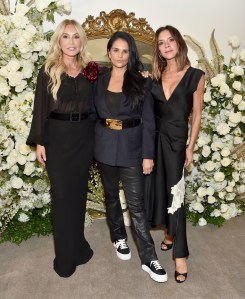 Anastasia Soare, Bela Bajaria and Victoria Beckham