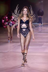 Alessandra Ambrosio on the runway at the Victoria's Secret Fashion Show on Oct. 15 in New York.