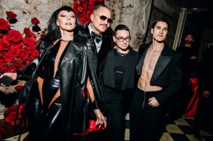 Susanne Bartsch, Willy Chavarria, Christian Siriano, and Darren Criss