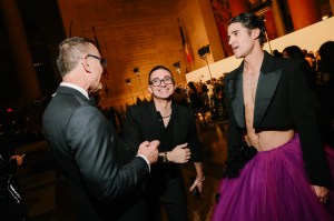 Darren Criss in Christian Siriano with the designer