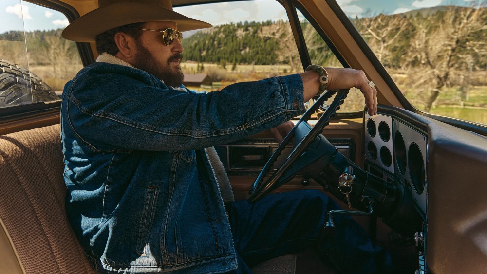 Cole Hauser in pieces from his collaboration with Lucky Brand.