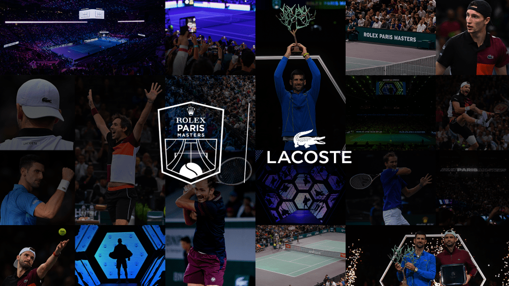 Lacoste will provide uniforms for line judges, ball kids and children accompanying players at the Rolex Paris Masters tennis tournament.