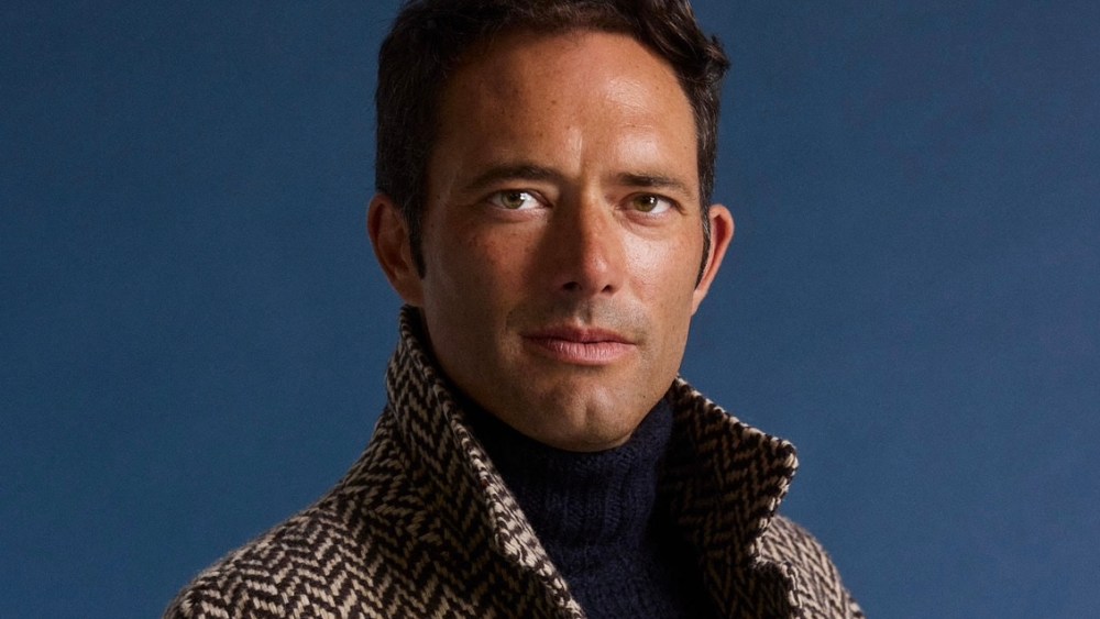 Carlo Piombo sporting the namesake brand's fall 2024 collection.