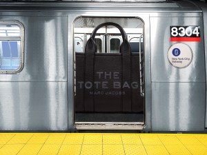 Subway in subway station in New York City